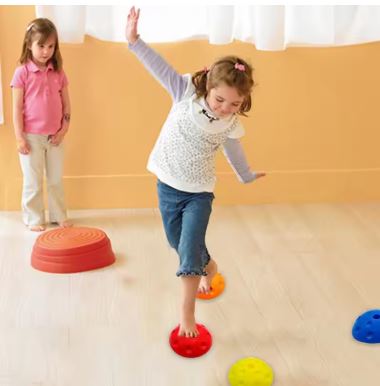 5Pcs Balancing Stones – Anti-Slip Sensory Climbing Blocks for Kids