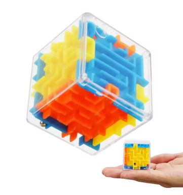 3D Maze Magic Cube – Six-Sided Transparent Puzzle Stress Relief Toy